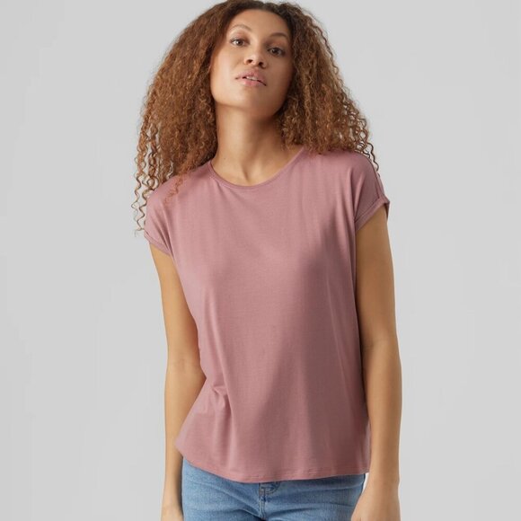 AWARE by Vero Moda VMAVA T-SHIRT Purple / Nostalgia Rose - Picture 3 of 6